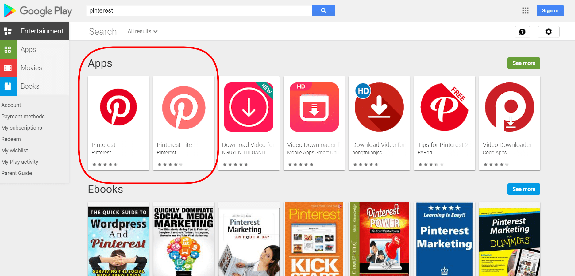 Pinterest Lite - Apps on Google Play