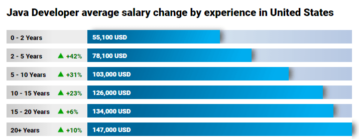 Java Developers Salary In The USA